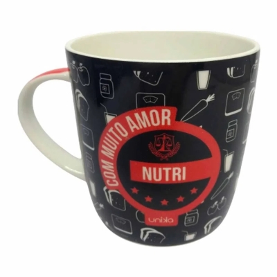 Caneca preta profissão nutricionista